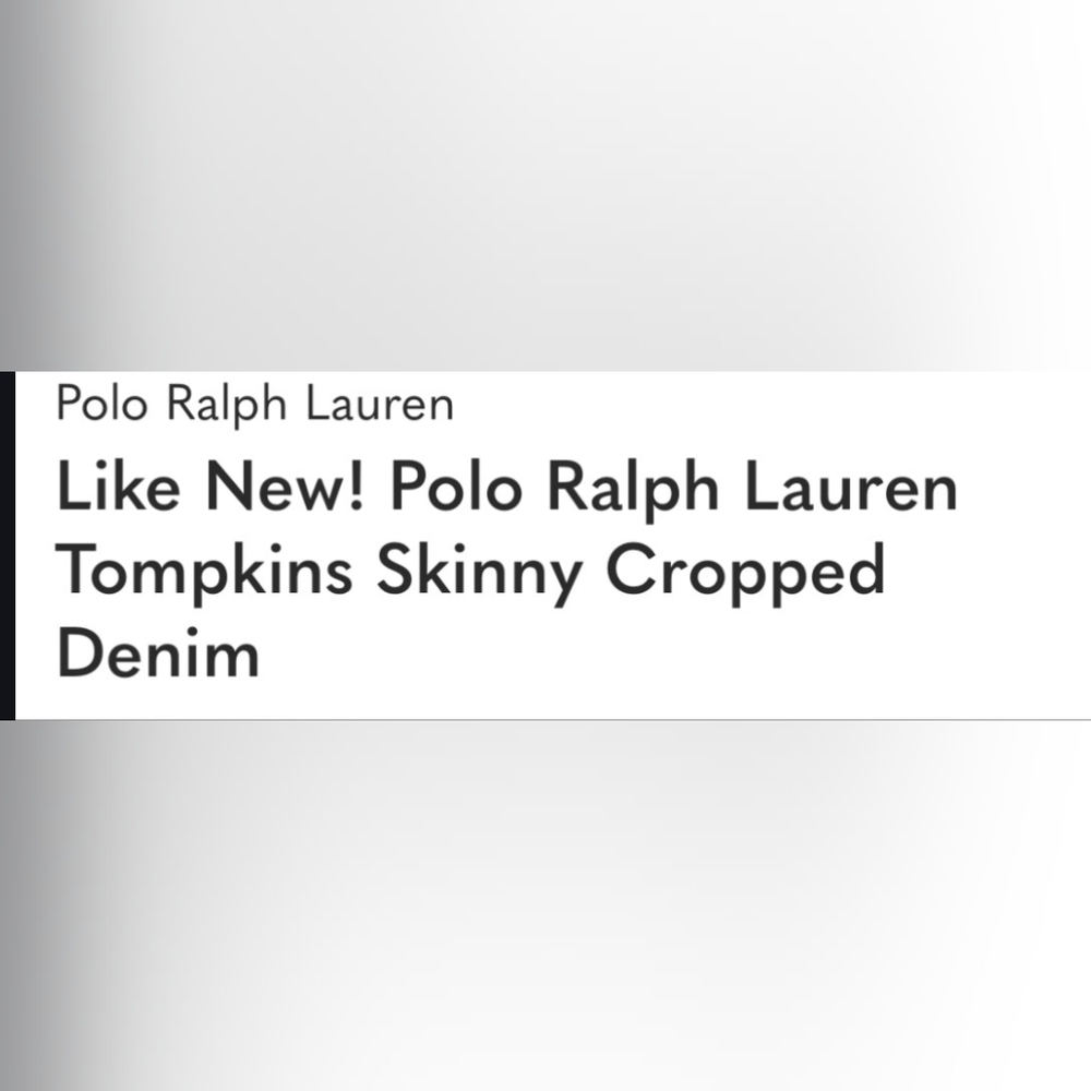 Polo Ralph Lauren Blue Jeans with THOMPKINS SKINNY CROP Pink Floral Design - Picture 7 of 7